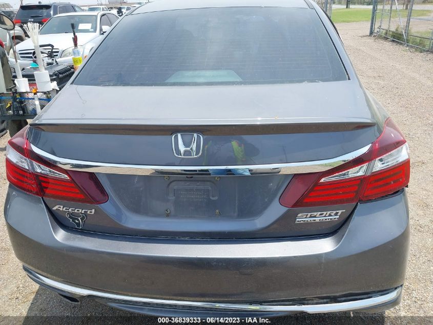 2017 HONDA ACCORD SEDAN SPORT SE - 1HGCR2F18HA247580
