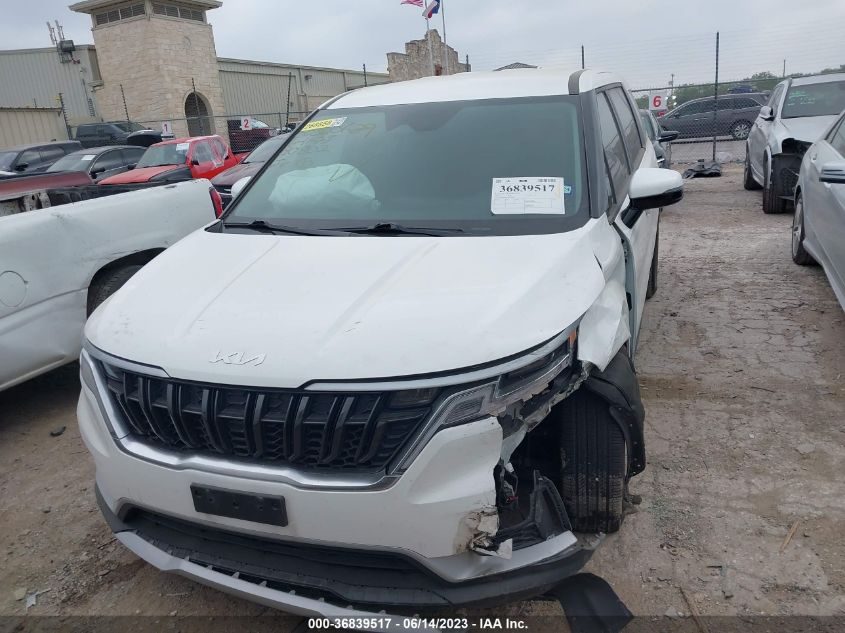 2022 KIA CARNIVAL LXS KNDNB4H39N6180802