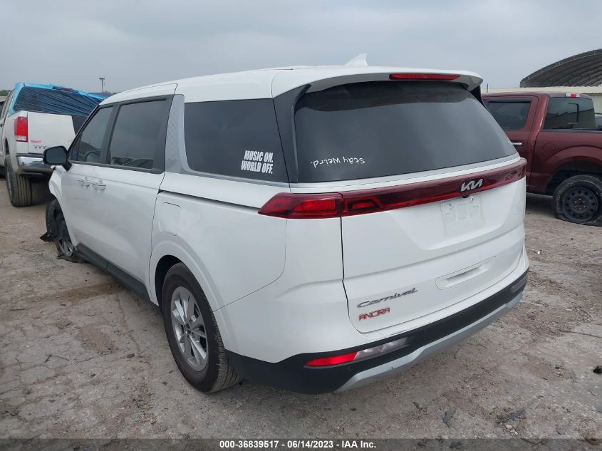 2022 KIA CARNIVAL LXS KNDNB4H39N6180802