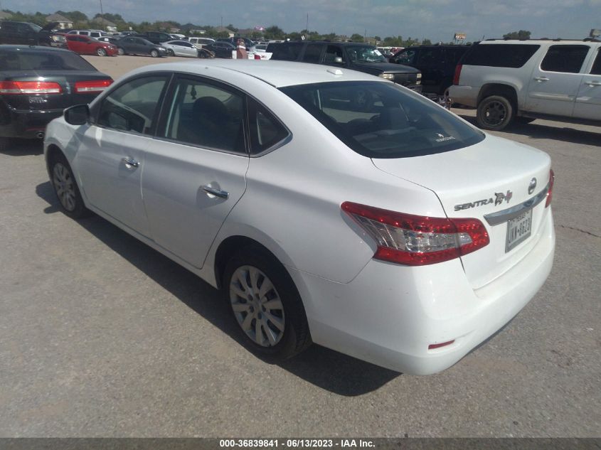 2015 NISSAN SENTRA SR/SL/S/SV/FE+ S - 3N1AB7AP1FY245703