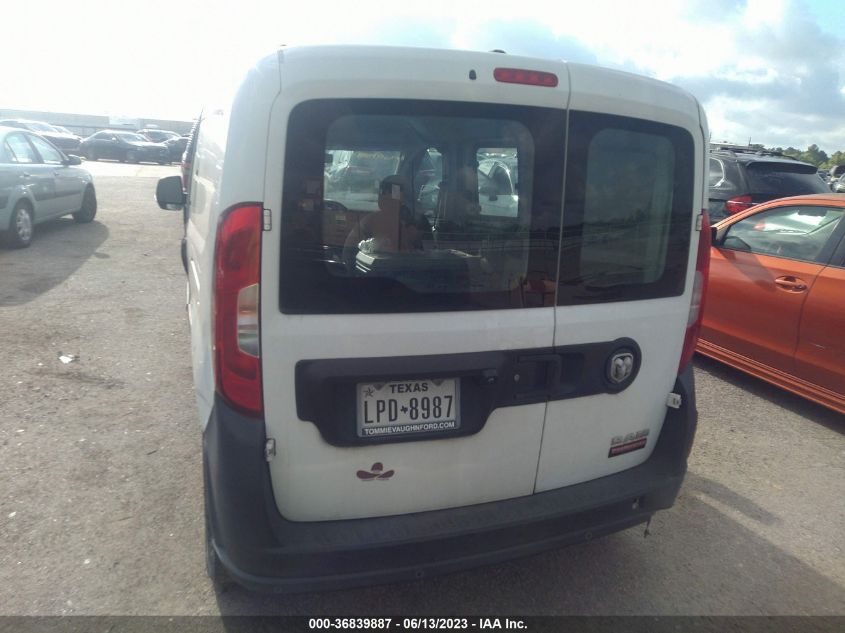 2017 RAM PROMASTER CITY CARGO VAN TRADESMAN ZFBERFAB2H6G60926