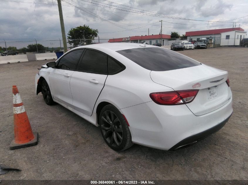 2015 CHRYSLER 200 S - 1C3CCCBB5FN537290