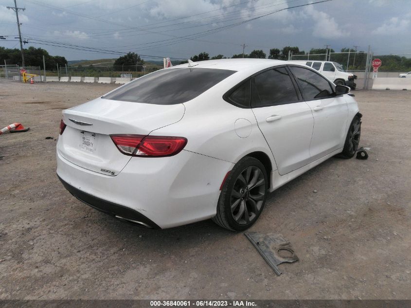 2015 CHRYSLER 200 S - 1C3CCCBB5FN537290