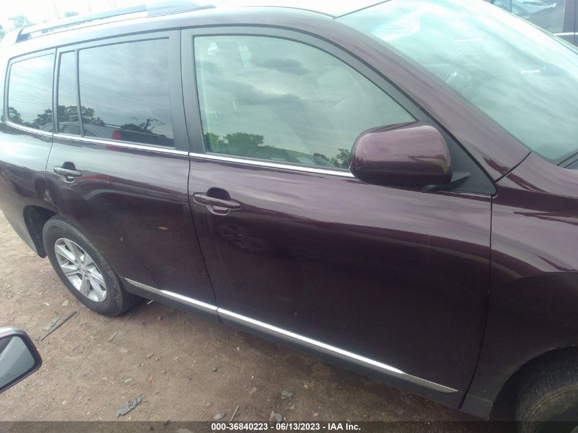 2013 TOYOTA HIGHLANDER - 5TDBK3EH6DS274938