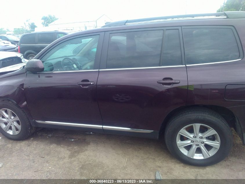 2013 TOYOTA HIGHLANDER - 5TDBK3EH6DS274938