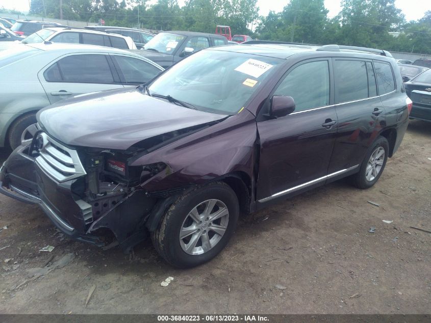 2013 TOYOTA HIGHLANDER - 5TDBK3EH6DS274938