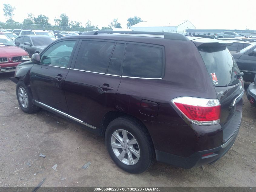 2013 TOYOTA HIGHLANDER - 5TDBK3EH6DS274938