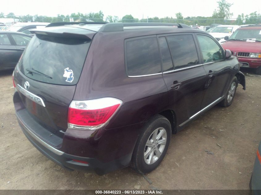 2013 TOYOTA HIGHLANDER - 5TDBK3EH6DS274938