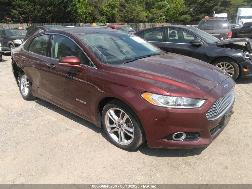 2016 FORD FUSION TITANIUM HYBRID - 3FA6P0RU4GR298559