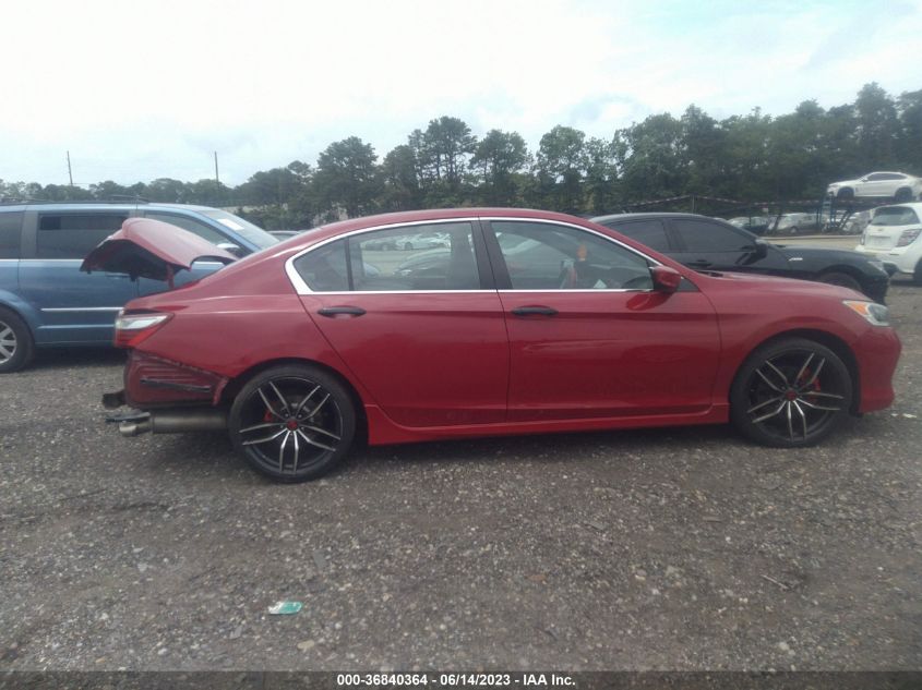 2017 HONDA ACCORD SEDAN SPORT - 1HGCR2F54HA167065