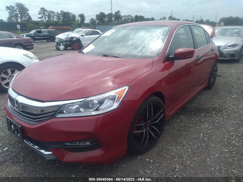 2017 HONDA ACCORD SEDAN SPORT - 1HGCR2F54HA167065