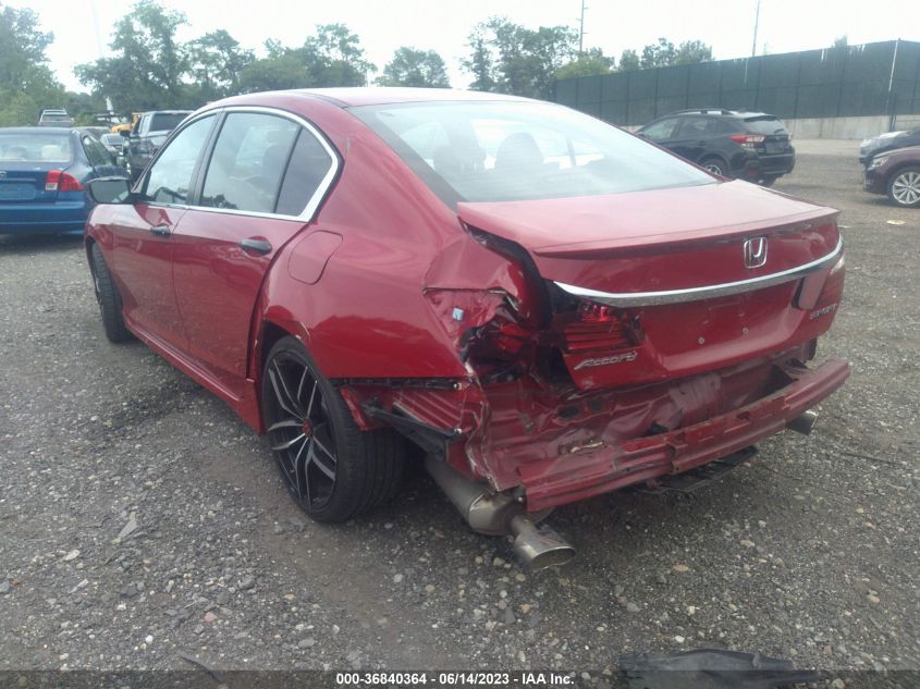 2017 HONDA ACCORD SEDAN SPORT - 1HGCR2F54HA167065