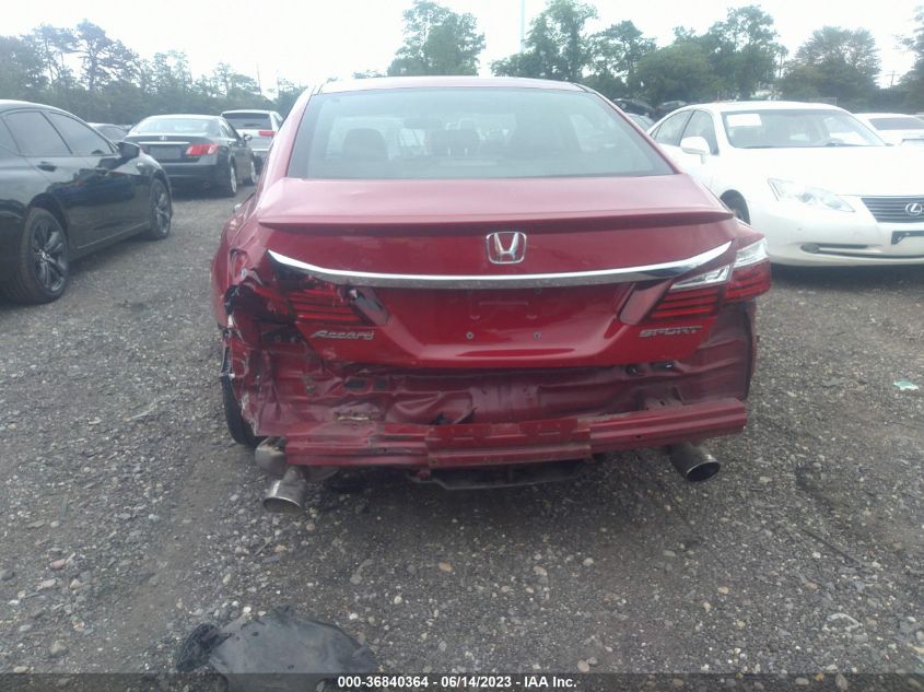 2017 HONDA ACCORD SEDAN SPORT - 1HGCR2F54HA167065