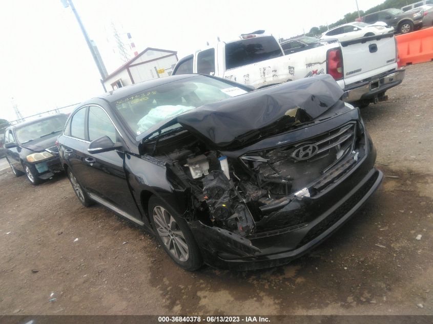 2015 HYUNDAI SONATA 2.4L SPORT - 5NPE34AF7FH113950