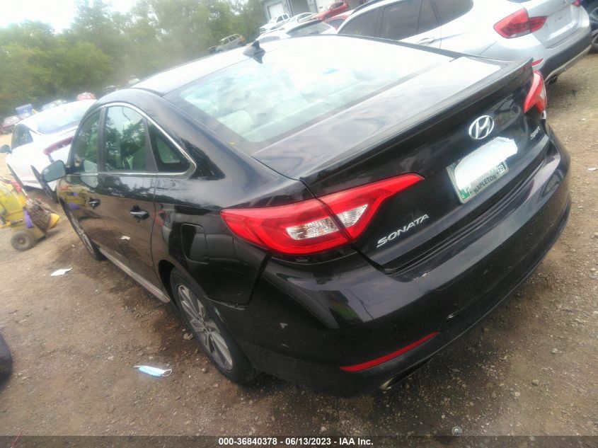 2015 HYUNDAI SONATA 2.4L SPORT - 5NPE34AF7FH113950