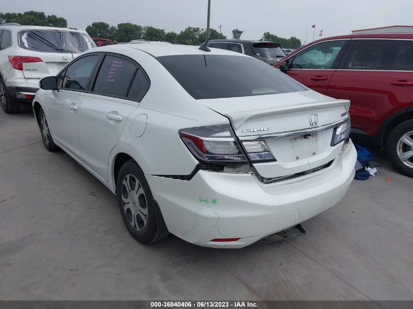 2014 HONDA CIVIC HYBRID - 19XFB4F3XEE001863