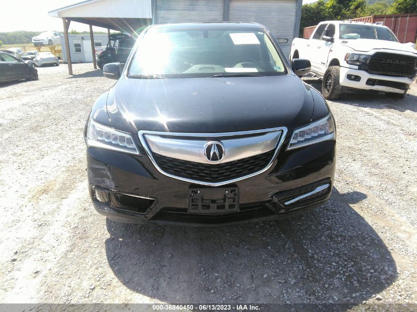 2016 ACURA MDX - 5FRYD4H2XGB039306