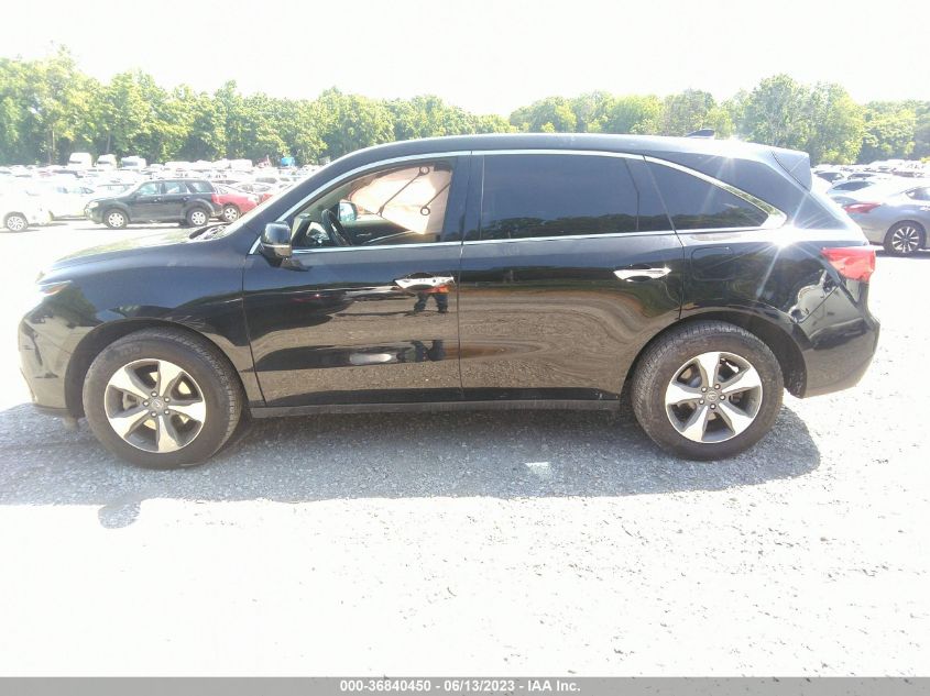 2016 ACURA MDX - 5FRYD4H2XGB039306