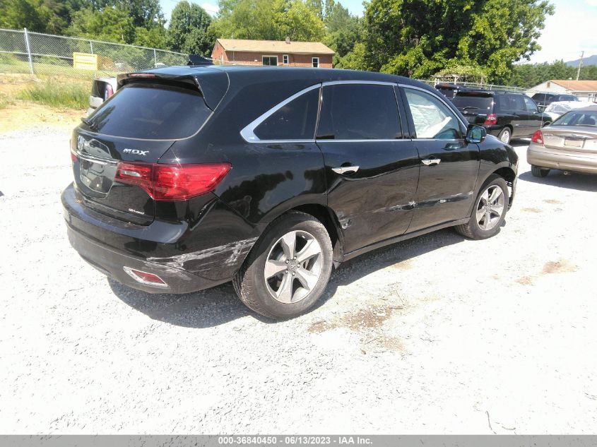 2016 ACURA MDX - 5FRYD4H2XGB039306