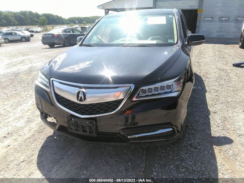 2016 ACURA MDX - 5FRYD4H2XGB039306