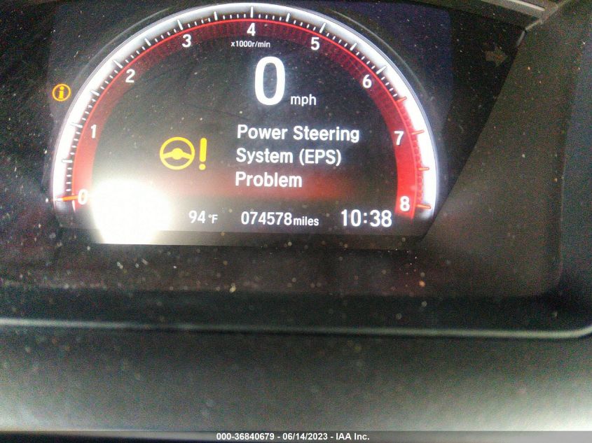 2019 HONDA CIVIC SI SEDAN - 2HGFC1E54KH701300