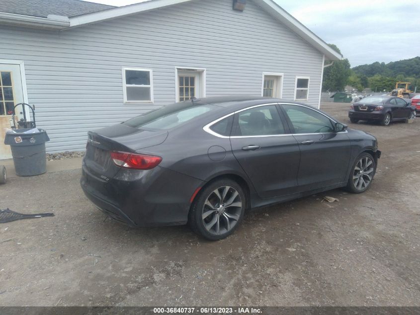 2015 CHRYSLER 200 C - 1C3CCCEG5FN665018