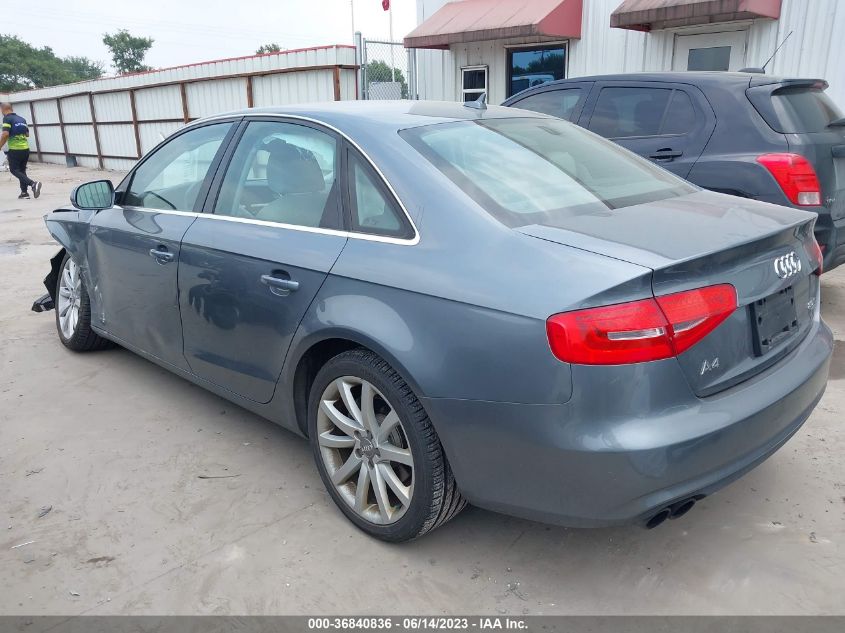 2013 AUDI A4 PREMIUM PLUS - WAUFFAFL9DN036369
