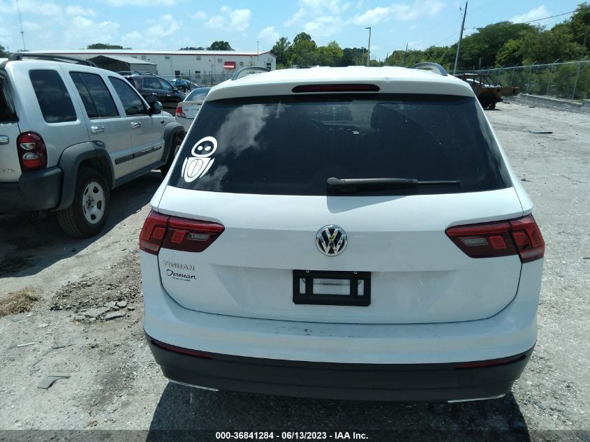 2019 VOLKSWAGEN TIGUAN S - 3VV1B7AXXKM024956