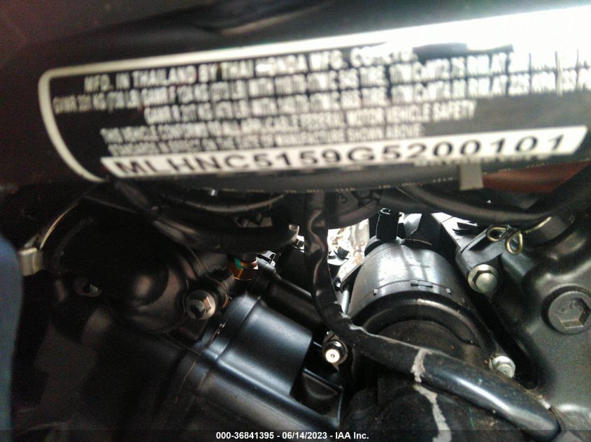 2016 HONDA CBR300 RA - MLHNC5159G5200101