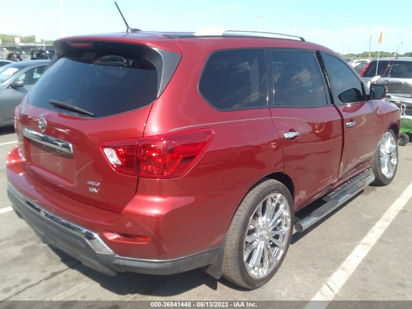 2017 NISSAN PATHFINDER SV - 5N1DR2MM6HC643197