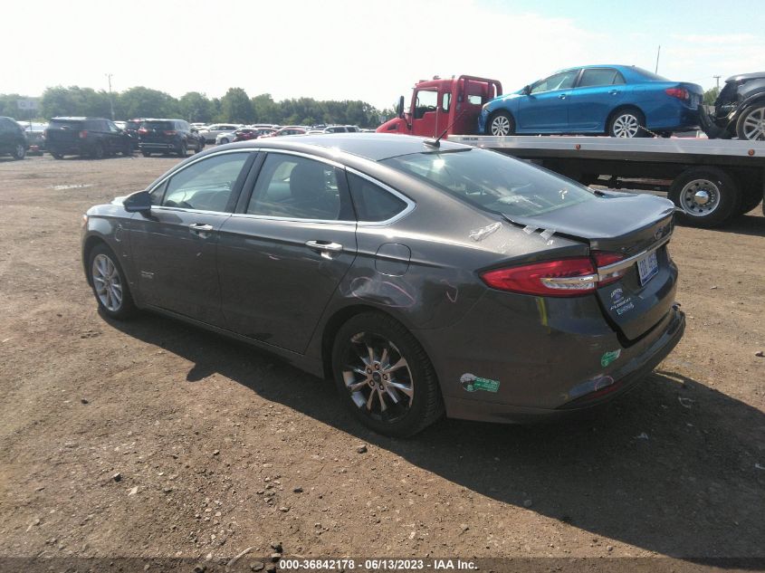 2018 FORD FUSION ENERGI SE - 3FA6P0PU6JR123582