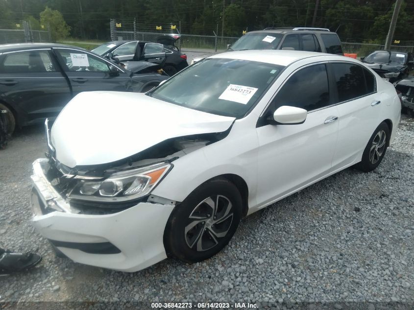 2016 HONDA ACCORD SEDAN LX - 1HGCR2F37GA106550
