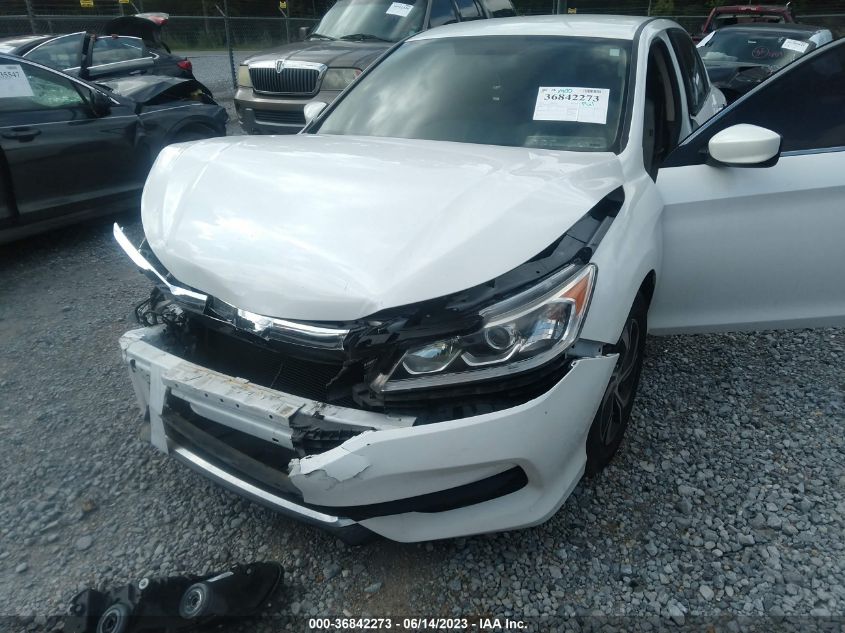 2016 HONDA ACCORD SEDAN LX - 1HGCR2F37GA106550