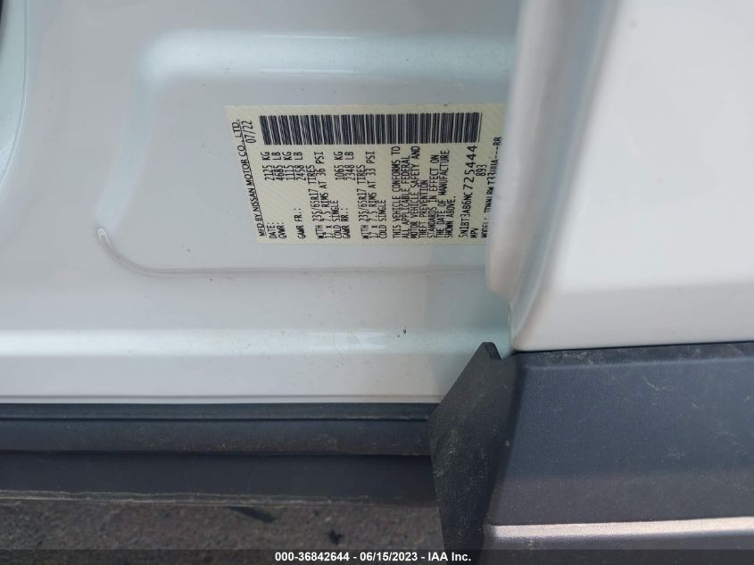 2022 NISSAN ROGUE S - 5N1BT3AB6NC725444