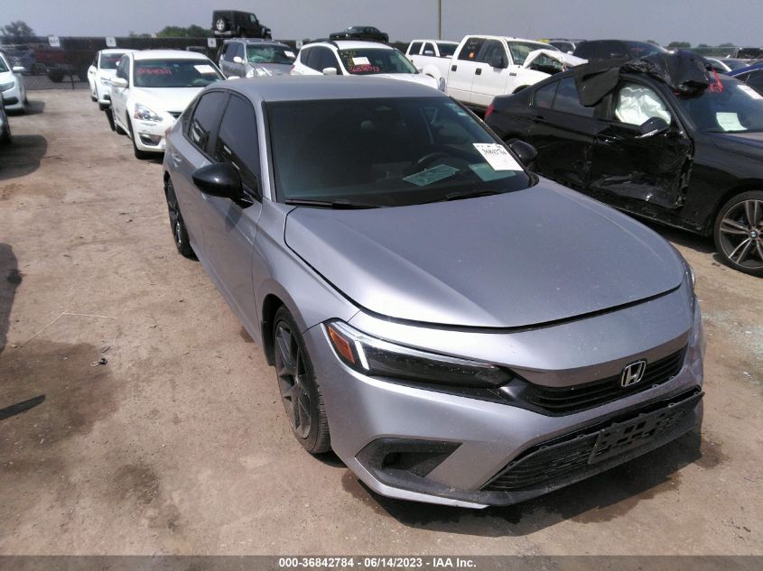 2022 HONDA CIVIC SEDAN SPORT - 2HGFE2F57NH550052