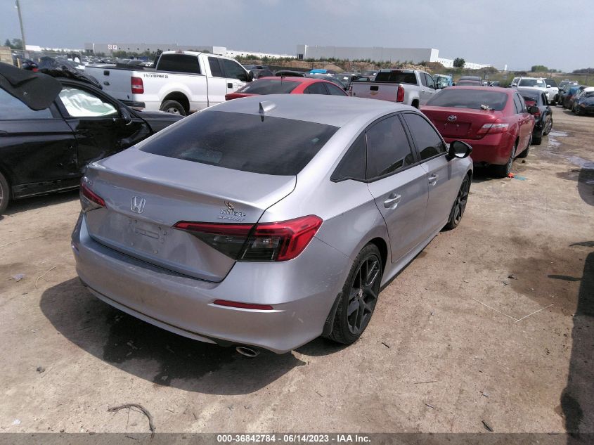2022 HONDA CIVIC SEDAN SPORT - 2HGFE2F57NH550052