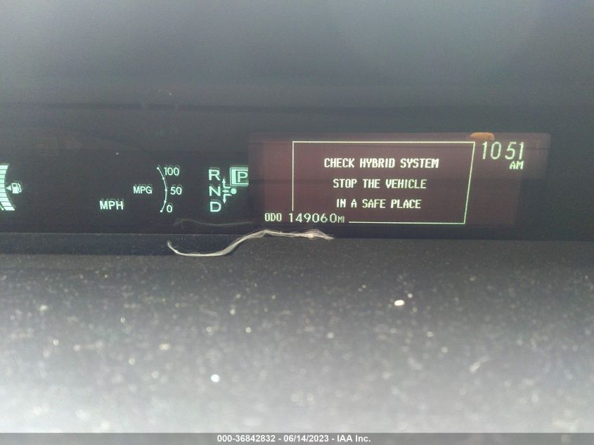 2013 TOYOTA PRIUS ONE/TWO/THREE/FOUR/FIVE - JTDKN3DU8D5579711