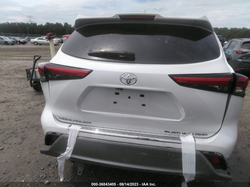 2022 TOYOTA HIGHLANDER PLATINUM - 5TDFZRBH9NS189694