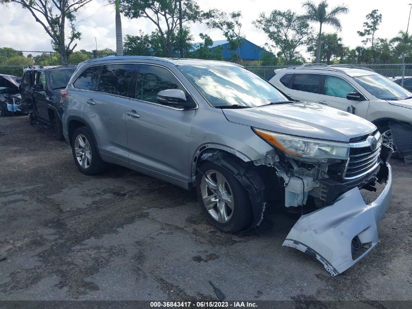 2015 TOYOTA HIGHLANDER LIMITED/LTD PLATINUM - 5TDYKRFH8FS071483