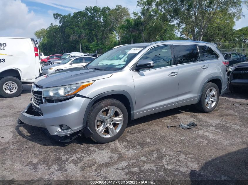 2015 TOYOTA HIGHLANDER LIMITED/LTD PLATINUM - 5TDYKRFH8FS071483