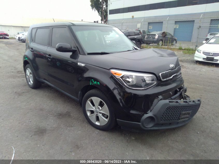 2016 KIA SOUL BASE - KNDJN2A23G7846707