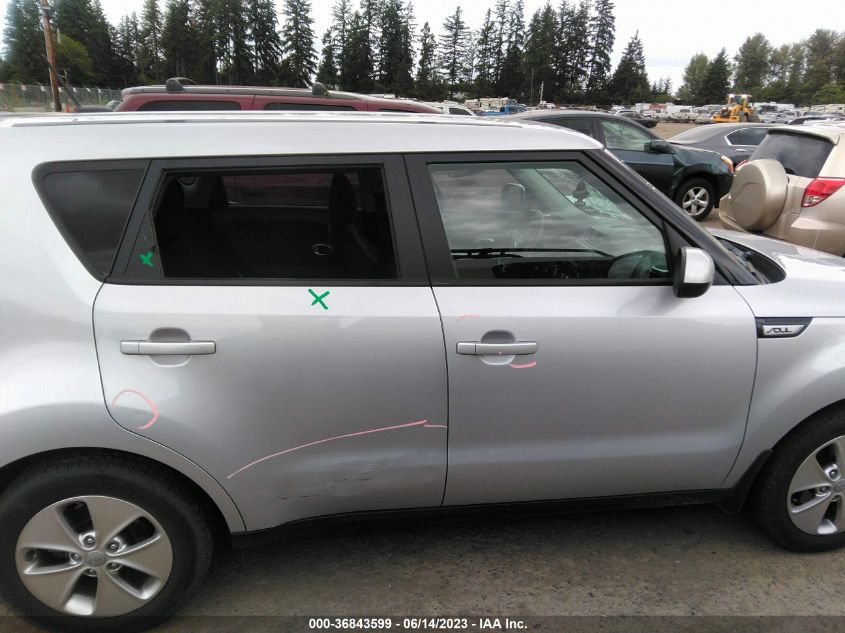 2016 KIA SOUL BASE - KNDJN2A29G7843522