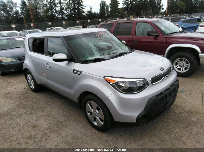2016 KIA SOUL BASE - KNDJN2A29G7843522
