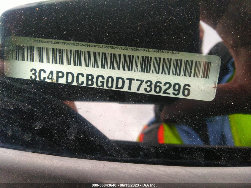 2013 DODGE JOURNEY SXT - 3C4PDCBG0DT736296