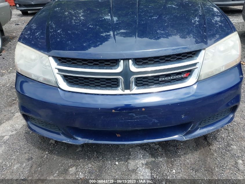 2013 DODGE AVENGER SE - 1C3CDZAB5DN681257