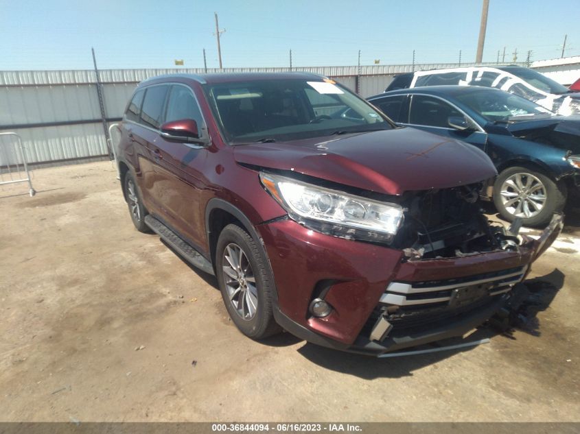 2017 TOYOTA HIGHLANDER XLE/SE - 5TDKZRFH3HS187694