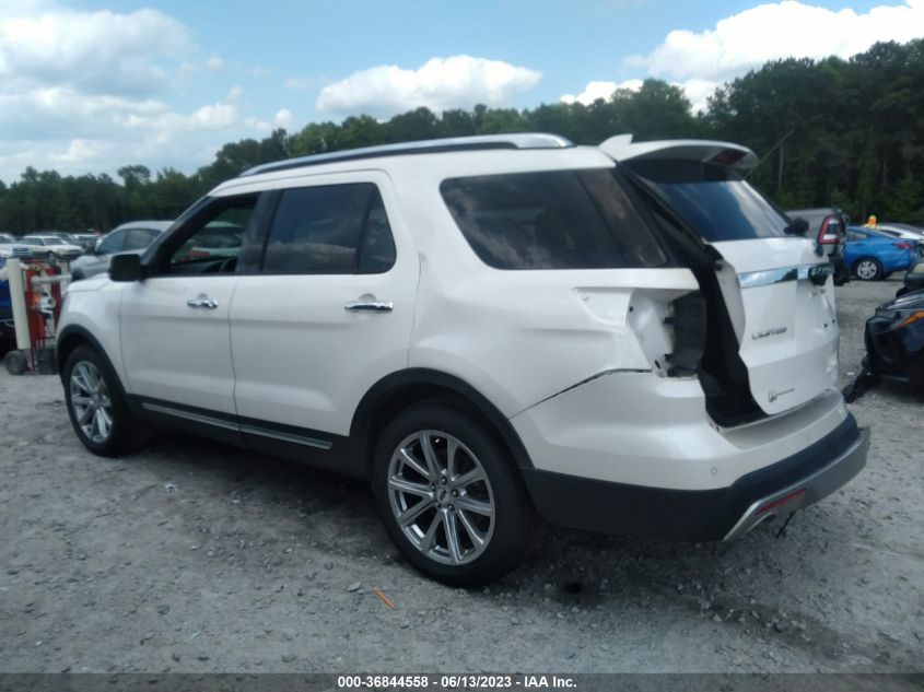 2017 FORD EXPLORER LIMITED - 1FM5K8F81HGC27434