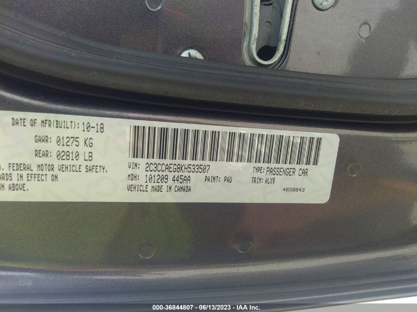 2019 CHRYSLER 300 LIMITED - 2C3CCAEG8KH533507