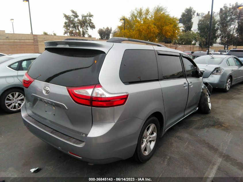 2017 TOYOTA SIENNA LE - 5TDKZ3DC4HS895425