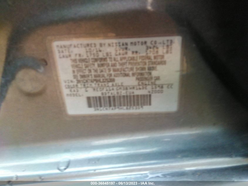 2017 NISSAN VERSA SEDAN SV - 3N1CN7AP9HL825359